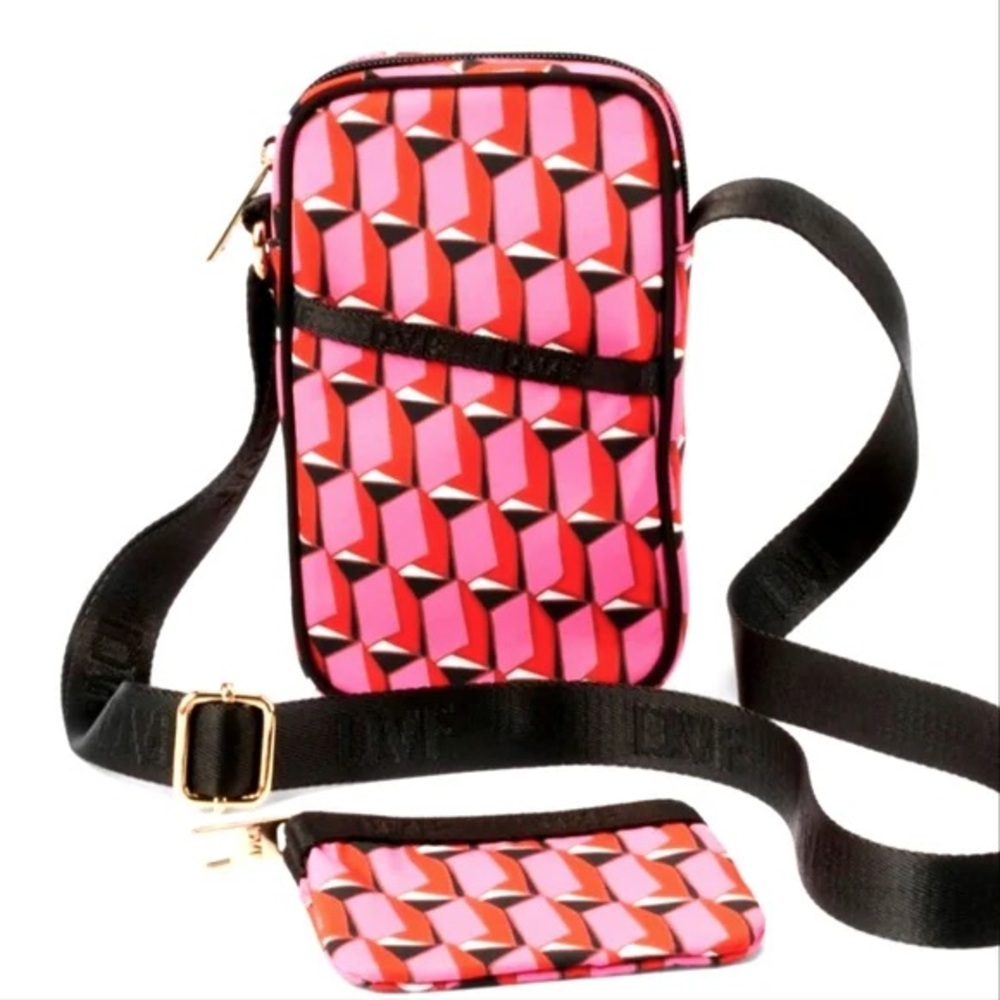 Diane Von Furstenberg DVF x Target Limited Edition Pink Geo Small Crossbody Bag